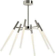 Load image into Gallery viewer, Kohler Components Integrated 6-Lights LED Polished Nickel Chandelier 23460-CHLED-SNL
