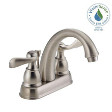 Load image into Gallery viewer, Delta B2596LF-SS Windemere 4 in. Centerset 2-Handle Bathroom Faucet Stainless
