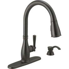 Load image into Gallery viewer, Delta 19962-RBSD-DST Charmaine Pull-Down Sprayer Kitchen Faucet Venetian Bronze

