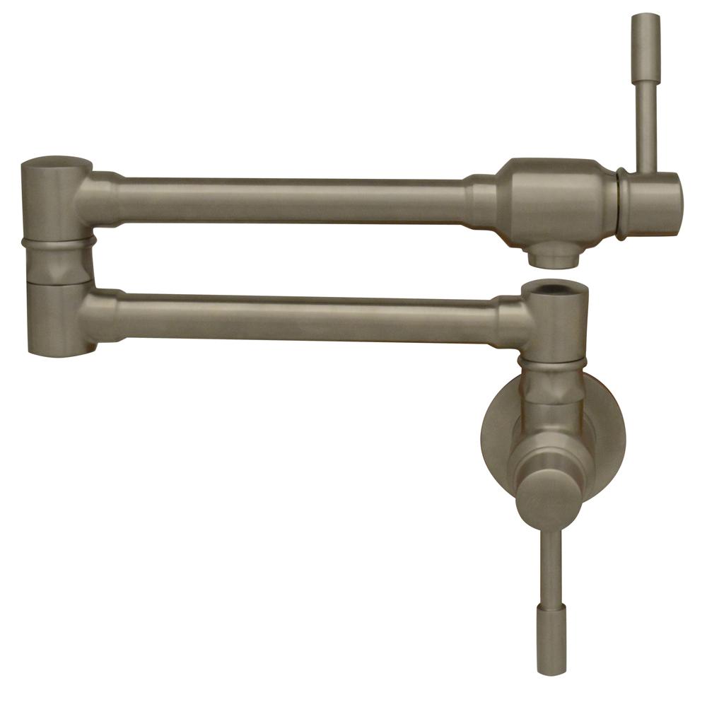 Whitehaus WHST10003-005SK-BSS Kitchen Faucet, Brushed Stainless Steel