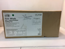 Load image into Gallery viewer, Hampton Bay AC457-WH Four Winds 54&quot; White Ceiling Fan with Light Kit
