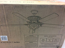 Load image into Gallery viewer, River of Goods 16159S Halston 52 in. Indoor Red Stained Glass Ceiling Fan

