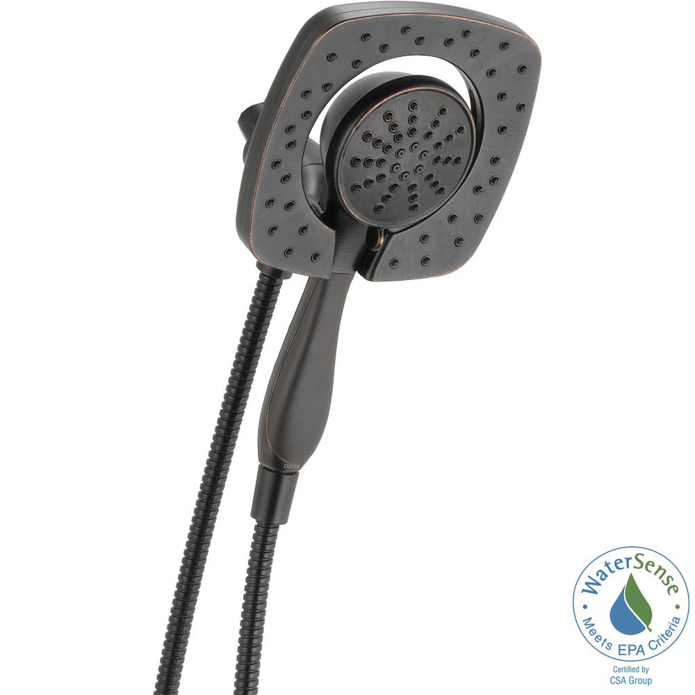 Delta 58066-RB In2ition 5-Spray Hand Shower and Shower Head in Venetian Bronze