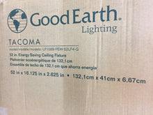 Load image into Gallery viewer, Good Earth Lighting LF1089-PEW-52LF4-G Tacoma 52&quot; Pewter LED Flush Mount Light
