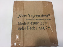 Load image into Gallery viewer, Lot of 4 - Deck Impressions 43001.com Solar LED Deck Light (Set of 2)
