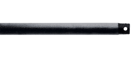 KICHLER 36 in. Distressed Black Dual Threaded Ceiling Fan Downrod 360003DBK