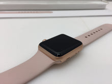 Load image into Gallery viewer, Apple Watch MQJQ2LL/A Series 3 38mm Gold Aluminium Case Pink Sand Sport Band
