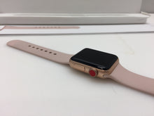 Load image into Gallery viewer, Apple Watch MQJQ2LL/A Series 3 38mm Gold Aluminium Case Pink Sand Sport Band

