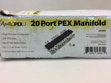 Load image into Gallery viewer, Apollo 6907920CP 20-Port PEX Manifold with 1/2 in. Brass Ball Valves
