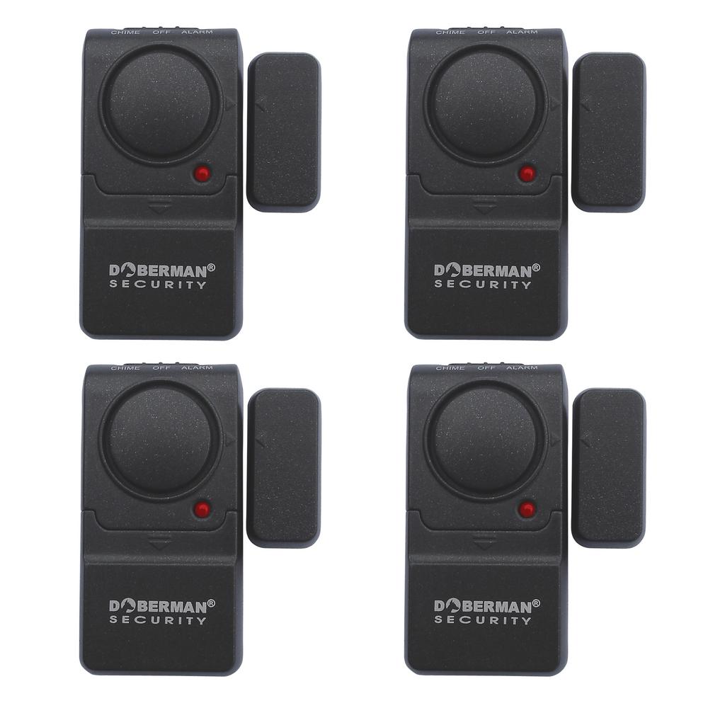 4-PK Doberman Security Mini Entry Defender Door Wireless Alarm Chime SE-0129-4PK