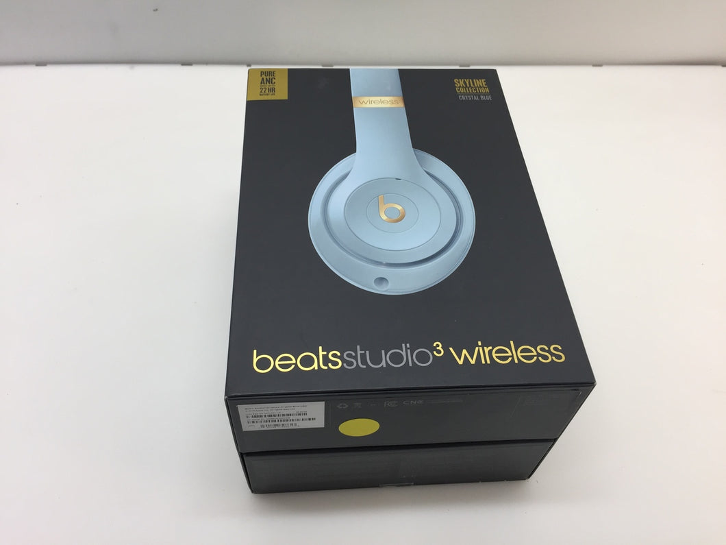 Beats by Dr Dre Studio3 Wireless Over-Ear Headphones Crystal Blue MTU02LL/A, NOB