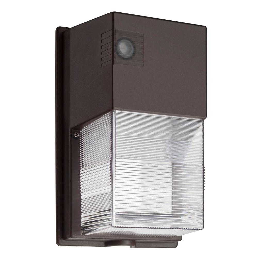Lithonia Lighting Bronze Outdoor LED Wall-Mount Wall Pack Light OWP LED P1 50K