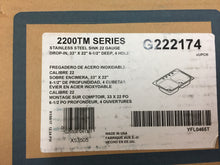 Load image into Gallery viewer, Moen G222174 2200 Series 22 Gauge Double Bowl Drop In Sink Stainless Steel
