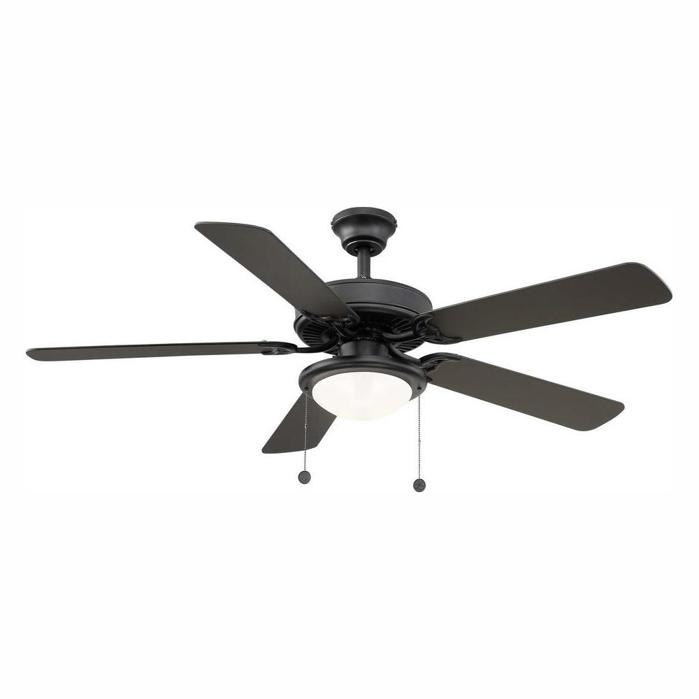 Trice 52 in. LED Black Ceiling Fan YG269BP-BK