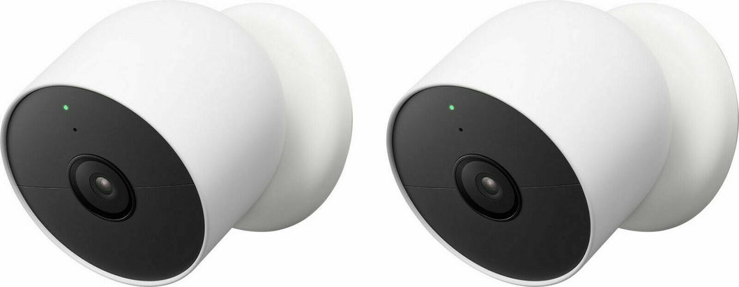 Google Nest Cam In/Outdoor Wireless Smart Home Security Camera Battery (2-Pack)