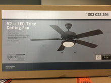 Load image into Gallery viewer, Trice 52 in. LED Black Ceiling Fan YG269BP-BK
