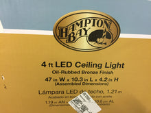Load image into Gallery viewer, Hampton Bay 4 ft. Rail Oil-Rubbed Bronze Integrated LED Flushmount 1001266159
