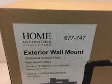 Load image into Gallery viewer, HDC 23113 Port Oxford 1-Light Oil Rubbed Chestnut Wall Mount Lantern 677747
