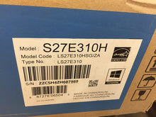 Load image into Gallery viewer, SAMSUNG S27E310H Black 27&quot; 1ms HDMI Widescreen LCD/LED Monitor, NOB
