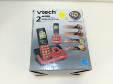 Load image into Gallery viewer, Vtech CS6829-26 2 Handsets Cordless Answering Phone System Caller ID, RED
