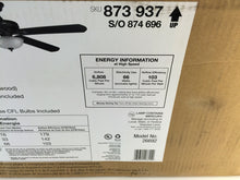 Load image into Gallery viewer, Hampton Bay 26692 Asbury 60 in. Indoor Gilded Espresso Ceiling Fan 873937
