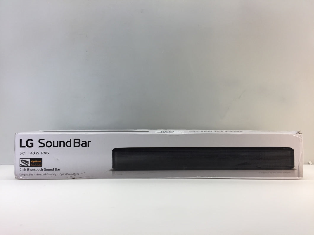 LG SK1 40W Stereo Soundbar with Bluetooth - Black, NOB
