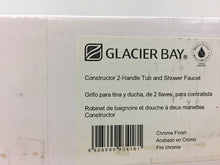 Load image into Gallery viewer, Glacier Bay 833CW-0001 Constructor 2-Handle 1-Spray Tub &amp; Shower Faucet Chrome
