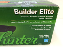 Load image into Gallery viewer, Hunter Builder 53241 Elite 52&quot; Indoor Brushed Nickel Ceiling Fan
