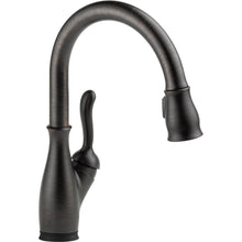 Load image into Gallery viewer, Delta 9178T-RB-DST Leland 1-Handle Pull-Down Sprayer Kitchen Faucet, Bronze
