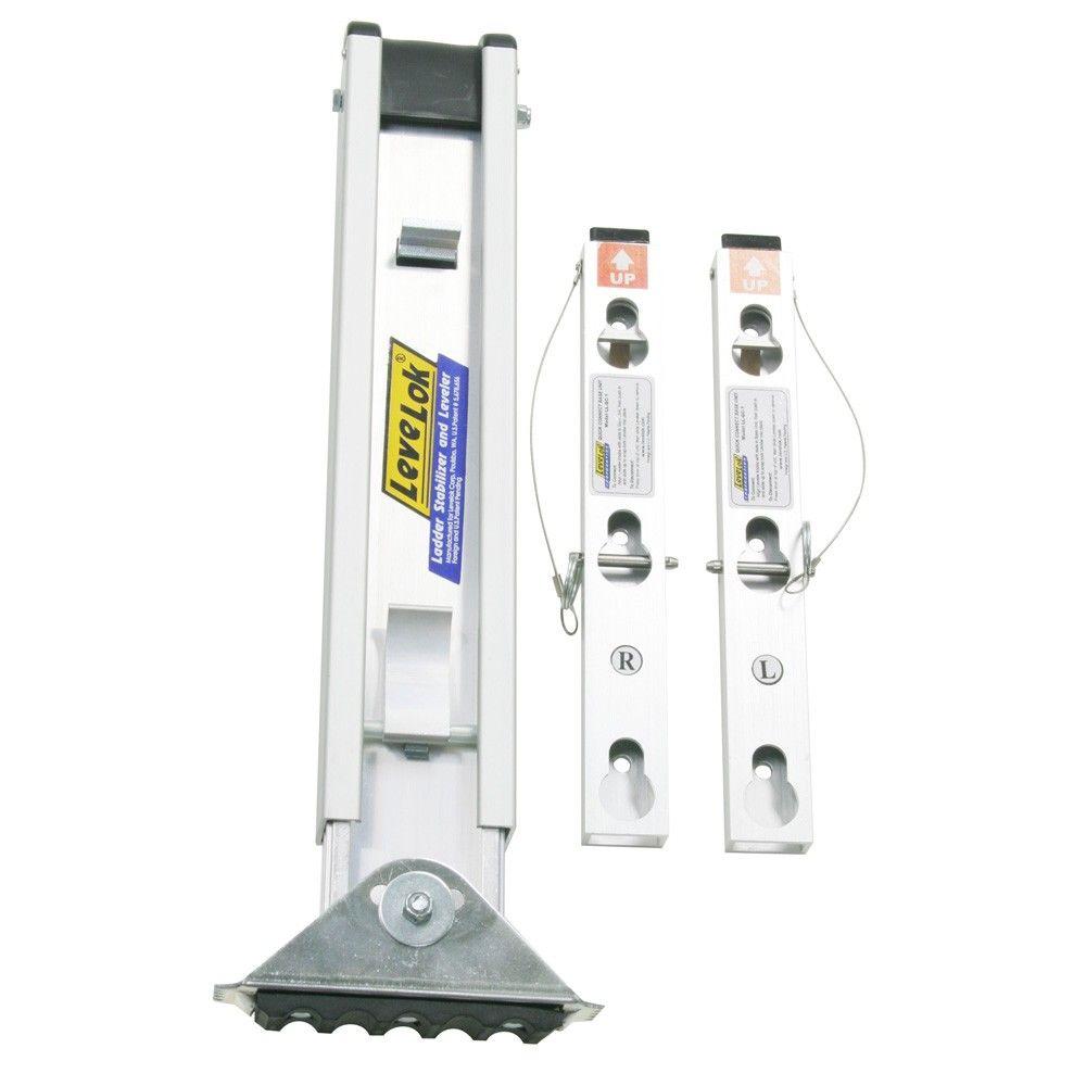 Werner PK70-1 Quick-Click 4 in. x 8 in. x 20-5/8 in. Ladder Leg Leveler