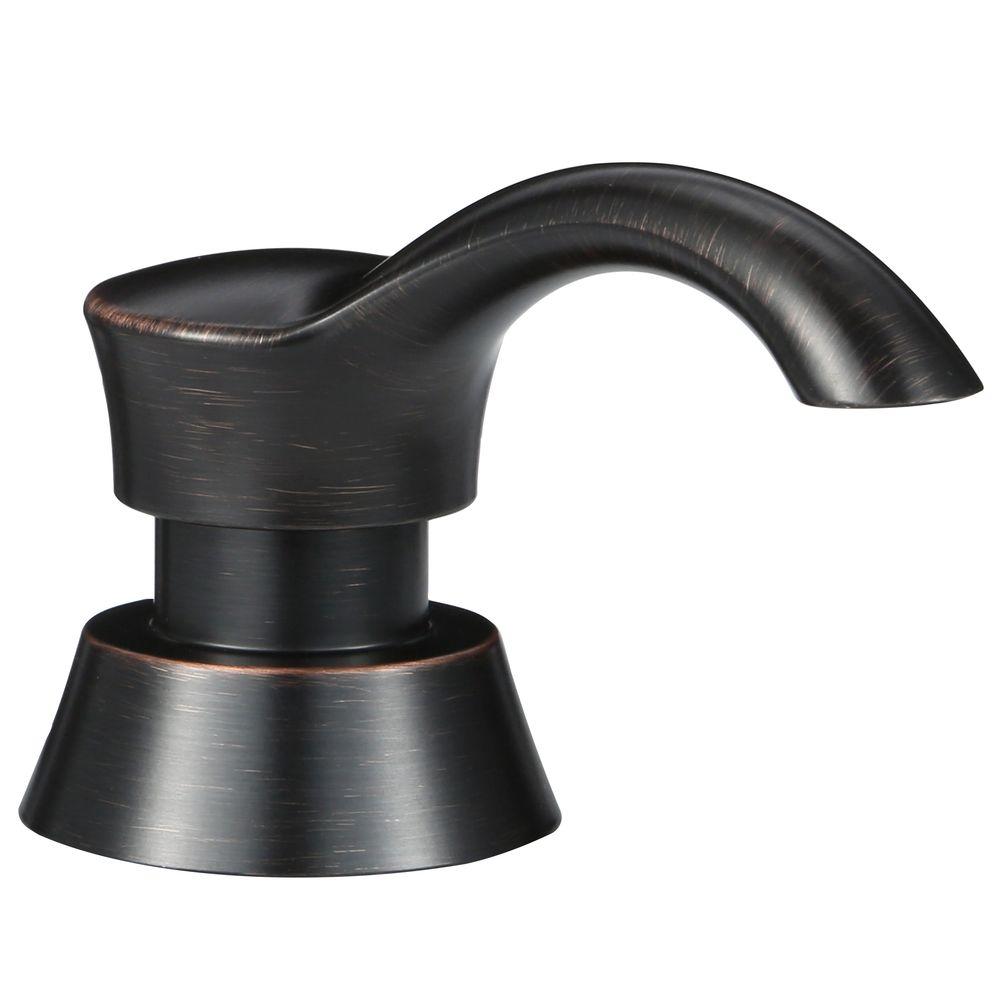 Delta RP50781RB Pilar Countertop-Mount Metal & Plastic Soap Dispenser Bronze