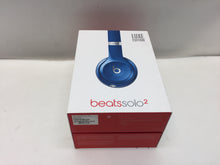 Load image into Gallery viewer, Beats by Dr. Dre Solo2 B0518 Luxe Edition Over the Ear Headphones - Blue, NOB
