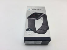 Load image into Gallery viewer, Fitbit Versa Special Edition Fitness Smartwatch Charcoal Woven Band FB505BKGY
