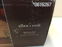 Load image into Gallery viewer, allen+roth 39473 Castine Bronze Vintage Seeded Glass Cylinder Pendant 616267
