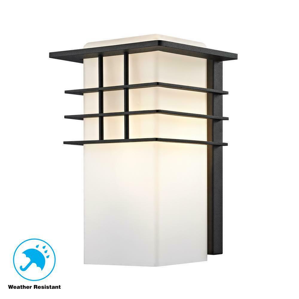 Home Decorators 1-Light Forged Iron Outdoor Wall Lantern Sconce HD-1202-I