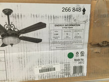 Load image into Gallery viewer, Hampton Bay 34012 Chateau 52 in. De Ville Walnut Ceiling Fan 266848
