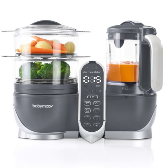 Babymoov Duo Meal Station 6-in-1 Food Processor with Steam Cooker - A001125