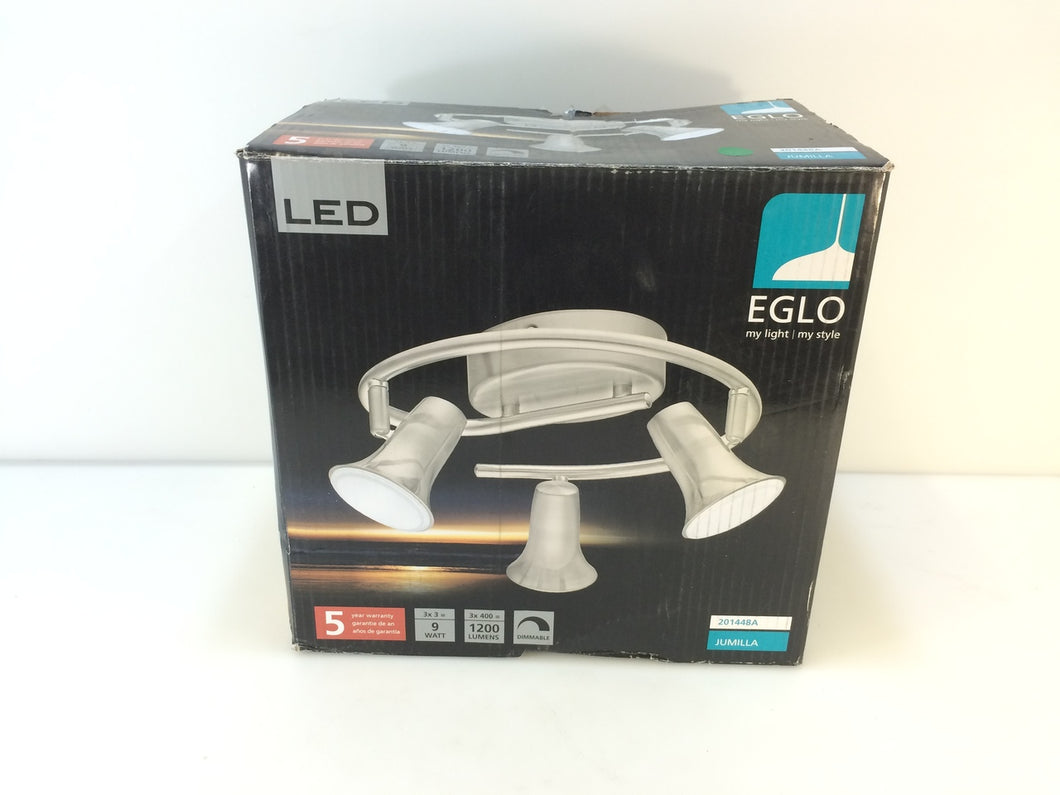 Eglo 201448A Jumilla 3Light Matte Nickel Ceiling Track Lighting Kit 1001413188