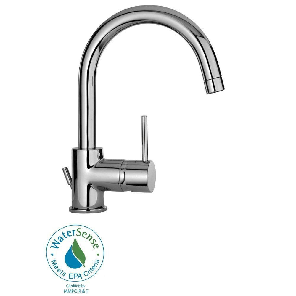 La Toscana 78CR250 Elba Single Handle Bathroom Faucet Metal Pop-Up Drain Chrome