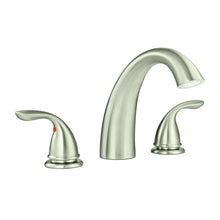 Load image into Gallery viewer, Glacier Bay 461-5004 Builders 2Handle DeckMount Roman Tub Faucet Brushed Nickel
