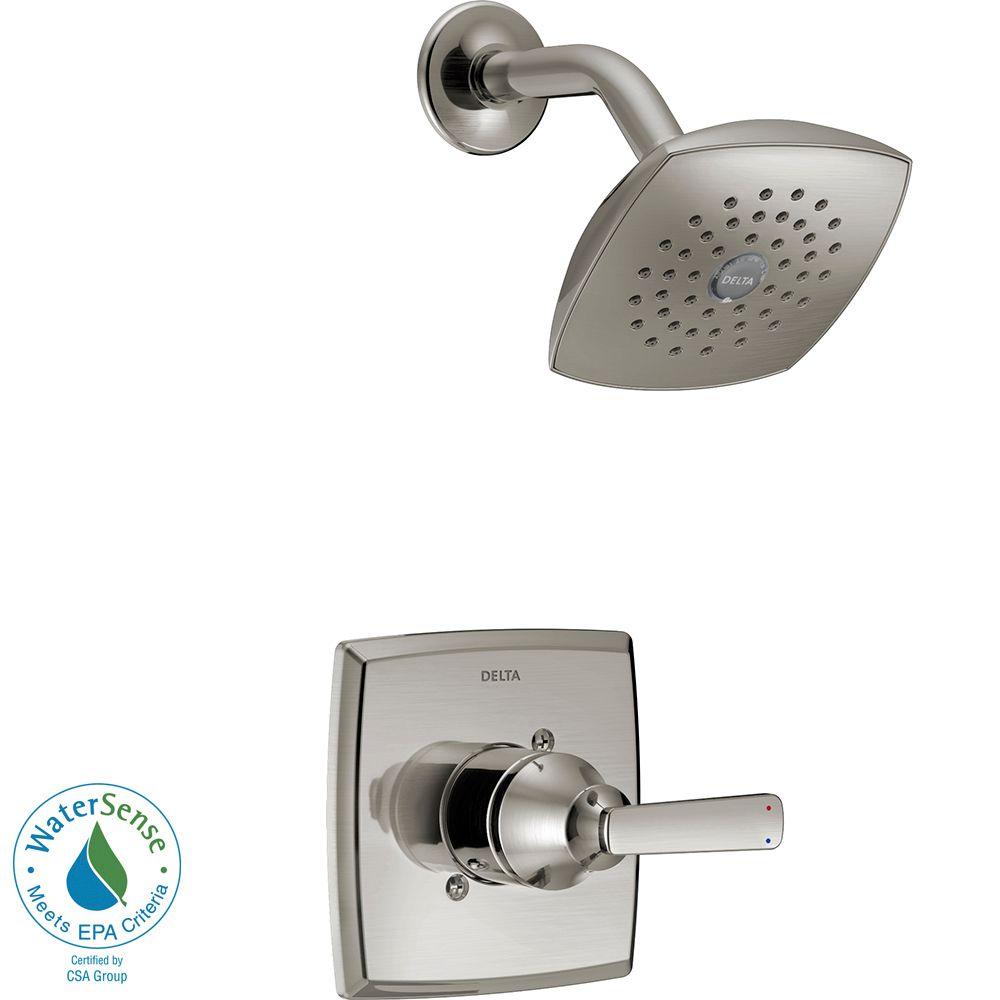 Delta T14264-SS Ashlyn Pressure Balance Shower Faucet Trim Kit, Stainless