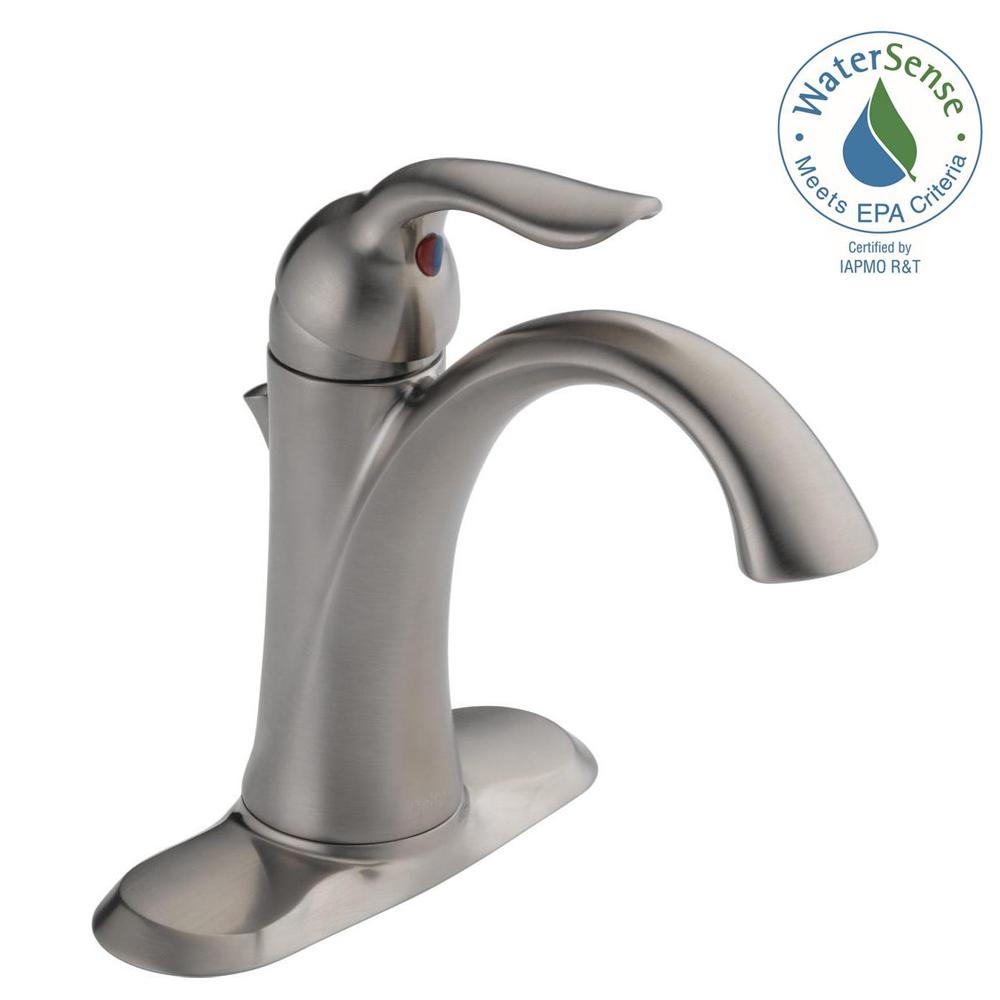 Delta 538-SSMPU-DST Lahara Single Hole Single-Handle Bathroom Faucet
