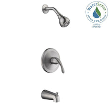 Load image into Gallery viewer, Glacier Bay 873X-0804 Builders 1-Spray Tub Shower Faucet Brushed Nickel
