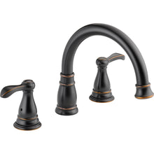 Load image into Gallery viewer, Delta 37984-OB Porter 2-Handle Deck-Mount Roman Tub Faucet, Oil-Rubbed Bronze
