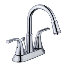 Load image into Gallery viewer, Schon 67604W-6001 Focus 4&quot; Centerset LED High-Arc Bathroom Faucet, Chrome
