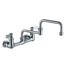 Load image into Gallery viewer, Whitehaus WHFS9814-008DJ-C 8&quot; Widespread Wall-Mount Utility Faucet Chrome
