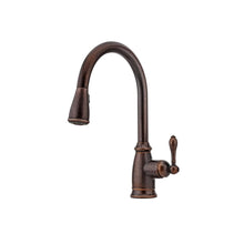 Load image into Gallery viewer, Pfister F-529-7CNU Canton Pull-Down Sprayer Kitchen Faucet Rustic Bronze
