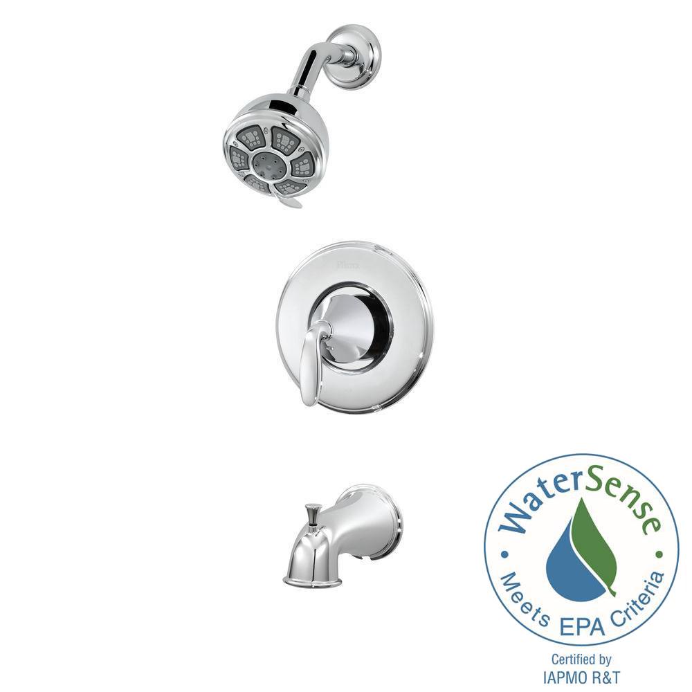 Pfister 8P8-WS1-PDCC Pasadena 1-Handle 3-Spray Tub and Shower Faucet Chrome