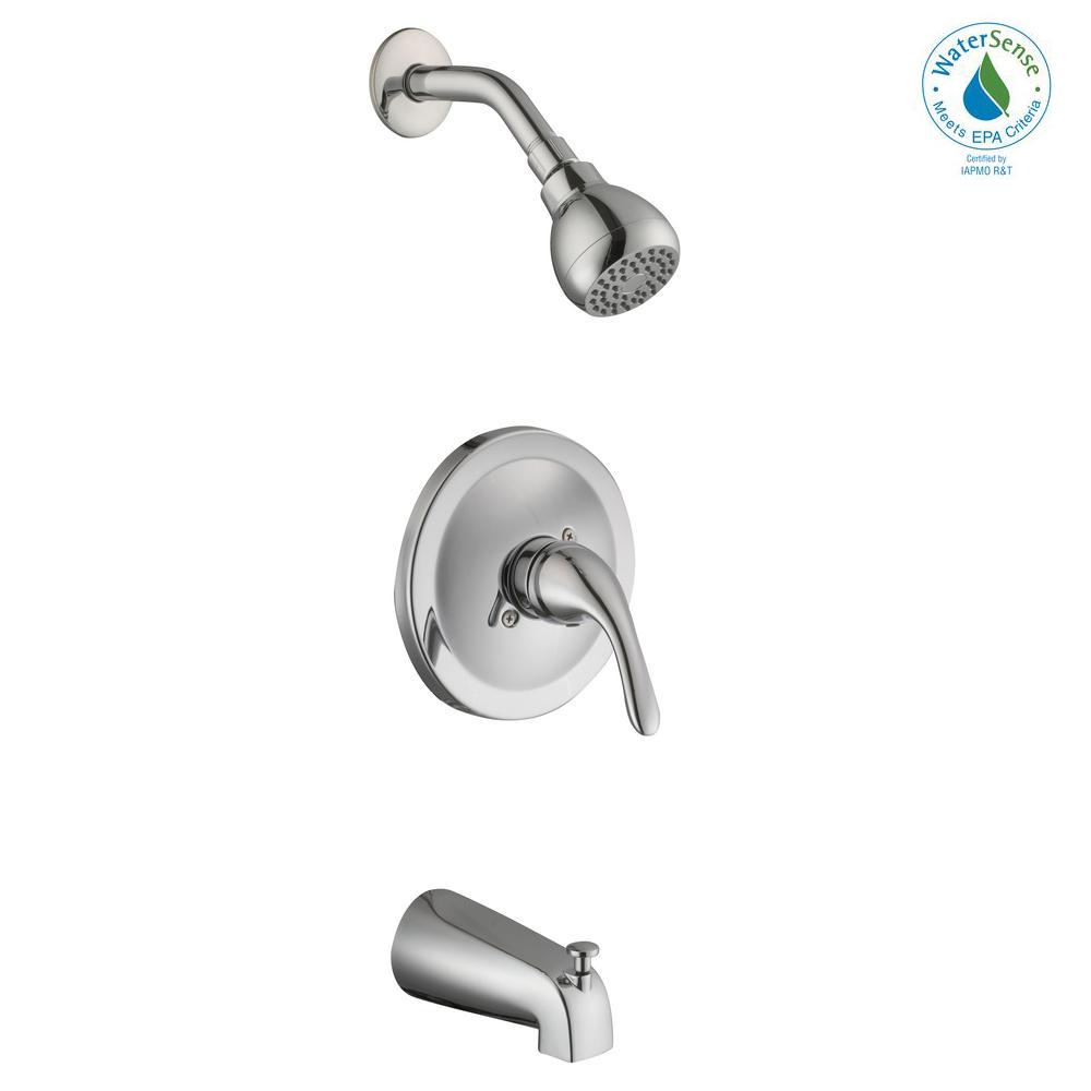 Glacier Bay HD873X-0801 Builders 1-Handle 1-Spray Tub and Shower Faucet Chrome