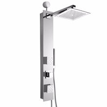 Load image into Gallery viewer, AKDY SP0061 35&quot; Tempered Glass Shower Panel Tower Rainfall System JX-9006B
